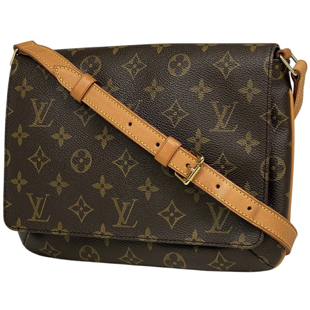 Louis Vuitton Musette Tango Short Shoulder Bag Monogram Brown